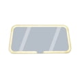 thumbnail image 1 of LED Vanity Mirror with Lights, Rechargeable Car Sun Visor Mirror, Dimmable 3-Mode Touch Control, 8 in x 5 in, USB Charging, 1 of 8