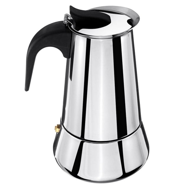 Hot Sale!Oimcto Coffee Maker (6 Cups Capacity),Stainless Steel Mocha Espresso Latte Percolator Stove Top Coffee Maker Pot Too,Stovetop Espresso Maker for Mocha & Latte,Italian Percolator Coffee Maker