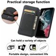 thumbnail image 4 of Compatible with Samsung Galaxy S23 Ultra 5G Wallet Case,Premium Leather Flip Wallet Case with Card Slots Kickstand Magnetic Buckle Shockproof Protective Cover for Galaxy S23 Ultra, 4 of 5