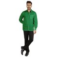 thumbnail image 2 of Bestman Solid Formal Shirt For Mens Button Down Shirt Front Patch Pocket Office Wear, 2 of 7
