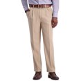 thumbnail image 1 of Haggar Mens Cool 18 Pro Classic Fit Pleat Front Expandable Waist Pant, 1 of 5