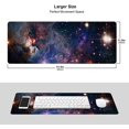 thumbnail image 2 of Extended Large Mouse Pad, XL Gaming Mousepad 31.5 x 11.8 Inch, Big Computer Keyboard Desk Pad, Waterproof Mouse Mat with Stitched Edges and 3mm Thick Long Non-Slip Base for Office Gaming, Galaxy, 2 of 5