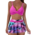 thumbnail image 1 of Kcodviy Woman Large Split Swimsuit Womens Bathing Suit Cover Romper Dress Style Briefs Ruffle Women Swimsuits Two Cute Plus Size Printed Bikini Women's Swimsuit, 1 of 6