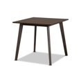 thumbnail image 1 of Baxton Studio Fiesta-Coffee Oak-DT Britte Mid-Century Modern Dark Oak Brown Finished Square Wood Dining Table, 1 of 7
