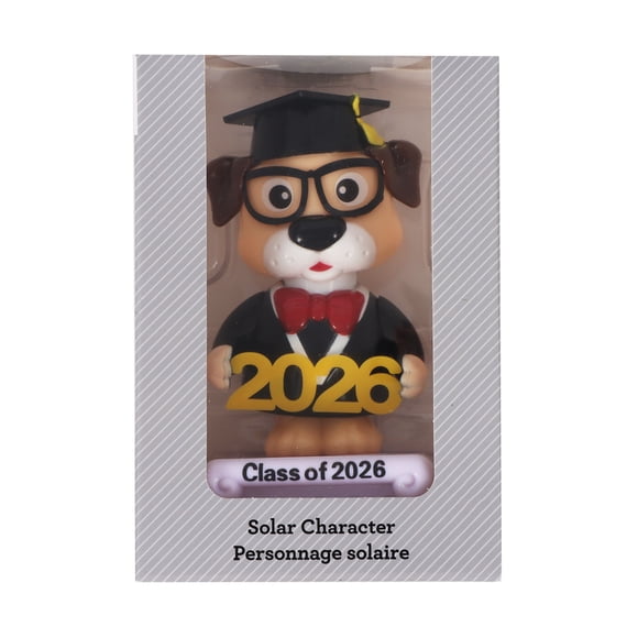 Graduation Gift Dog Solar Character, Plastic, Way to Celebrate, Multicolor