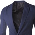 thumbnail image 3 of Fankiway Haut de Complet Décontracté pour Homme à un Seul Bouton, Couleur Unie, 3 of 4