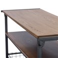 thumbnail image 5 of Baxton Studio Lancashire Kitchen Cart in Brown and Antique Bronze, 5 of 5