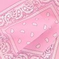 thumbnail image 4 of 3 Pieces Bandana Headscarf Neckerchief Nicki Scarf Biker Cloth Motorcycle Cloth Different Colors Paisley Pattern, Pink, 4 of 4