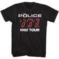 thumbnail image 1 of The Police '82 Tour Black Adult T-Shirt, 1 of 2