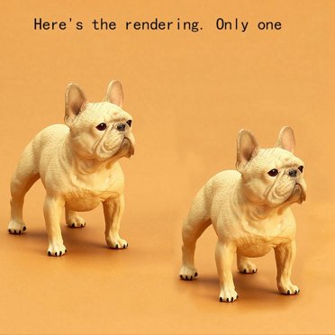 Modèles de Chien Carlin et Bouledogue Français en Position Debout Figurine d'Action Jouet Éducatif Pas Cher pour Enfants Cadeau Collection