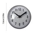 thumbnail image 3 of Bathroom Clock, Staron Waterproof Suction Cup Wall Clock, 3 Inch Quartz Clock for Shower Mirror Kitchen Fog Resistant Stay on Time, White, 3 of 6