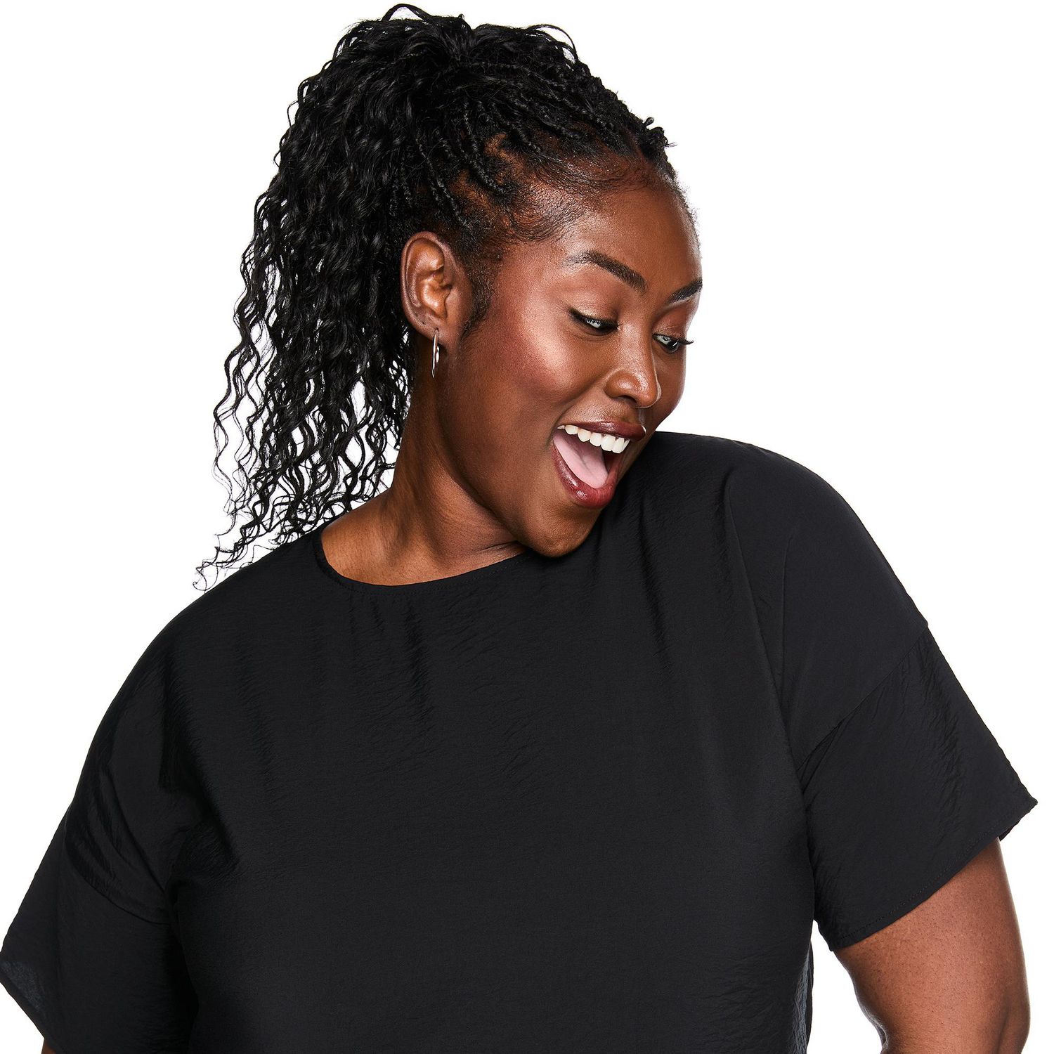 Lane Bryant Women's Plus Short-Sleeve Printed Top