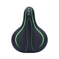 thumbnail image 4 of S SERENABLE Comfort Bike Saddle Solid Steel Rail Dual Spring Big Bum 27x19.5cm Padded Seats Green, 4 of 8