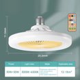 thumbnail image 3 of TFixol Silent Ceiling Fan Light with Remote Control, 3-Speed Adjustable, E27 Bulb Holder, Beige Shade & Tri-Color Lighting for Living Room, Bedroom, or Dining Area, 3 of 6