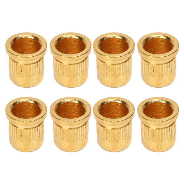 Guitar String Ferrule, Decorative Guitar Through Body Buckle Wear Resistant Alloy For Replacement Golden,Silver,Black