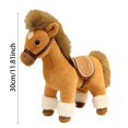 thumbnail image 2 of Hearth & Gear Cheval Réaliste Réaliste en Peluche avec Doux pour Enfants et Adultes de Collection, 2 of 6