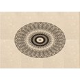 thumbnail image 1 of Ahgly Company Machine Washable Indoor Rectangle Transitional Moccasin Beige Area Rugs, 2' x 5', 1 of 7