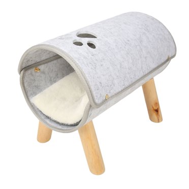 Lit Tunnel pour Chat, Confortable Doux Stable Surélevé pour Chatons