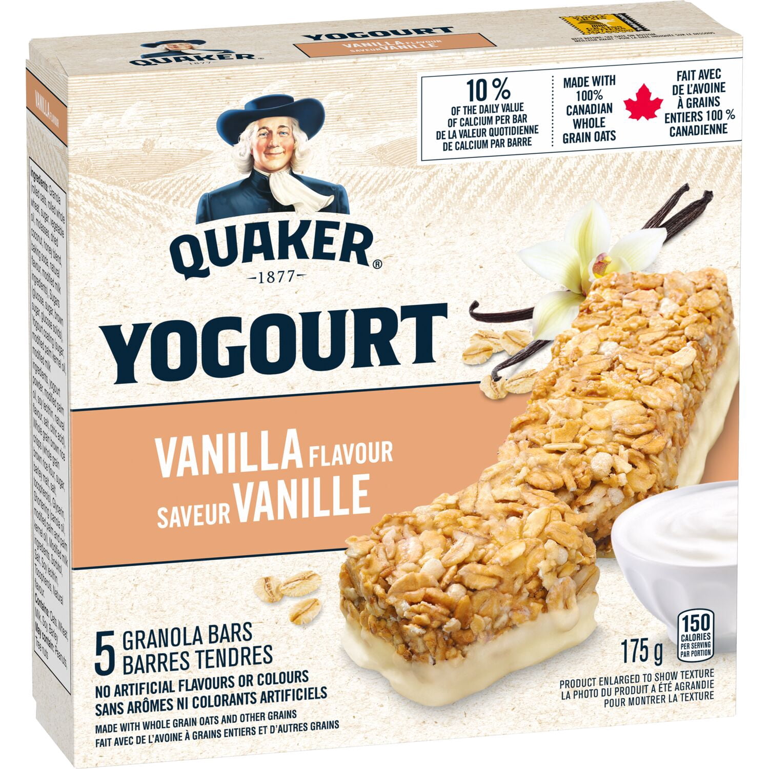 Quaker Barres Tendres au Yogourt à la Vanille 5 Barres