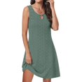 thumbnail image 3 of WILLBEST Chaussures Habillées Femme Women Robe de Plage Mode Rayée Sans Manches Dos Nu Camisole Plage Mini, 3 of 6