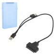 thumbnail image 1 of ABS  Box, Dual Way Opening Hard Disk Cable  For 2.5in  HDD SSD White,Gray,Blue,Red,Green, 1 of 8