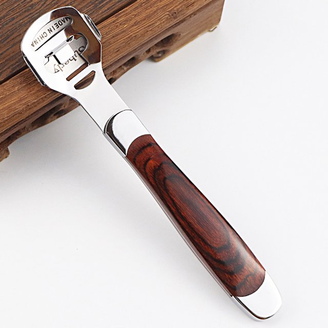 Jinsinto Éliminateur de Cal pour Pieds, Grattoir pour Pieds pour Peau Morte Rabot en Acier Inoxydable Manucure Pédicure pour Lime Outil avec Lame