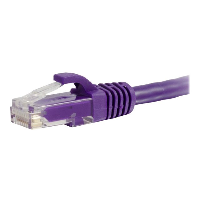 C2G 14ft Cat6a Snagless Unshielded UTP Network Patch Ethernet Cable-Purple - Patch cable - RJ-45 (M) to RJ-45 (M) - 14 ft - UTP - CAT 6a - molded, snagless, stranded - purple