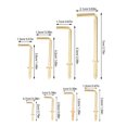 thumbnail image 2 of Luxshiny 1Set Golden Iron L Hooks Screw Designed for Secure Hanging and Easy Installation, 2 of 8