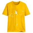 thumbnail image 2 of 2025 Femmes Décontracté Imprimé Col Montant Chemise pour Dames Col Rond Manches Courtes Ensemble de Chemises T-Shirt pour Femmes Hauts, 2 of 3