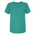 thumbnail image 1 of Adar Universal Unisex V-Neck Tunic 3 Pocket Scrub Top (Available in 39 Colors), 1 of 7