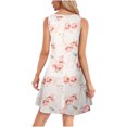 thumbnail image 3 of SMihono Hauts pour Femmes Débardeur pour Femmes Mode Femme Sans Manches Col Rond Été Confortable Imprimé Poches Décontracté Ample Robe Débardeur Débardeurs pour Femmes Hauts d'Été pour Femmes, 3 of 8