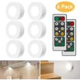 thumbnail image 1 of Lumières d'Armoire DEL avec Télécommande, Lumières d'Armoire 6 Pcs Éclairage d'Armoire Veilleuse DEL Éclairage d'Armoire Lumière d'Armoire DEL pour Chambre, Garde-Robe, Armoire, Cuisine - Blanc, 1 of 7