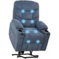 thumbnail image 1 of HOMCOM Power Lift Recliner Chair with Massage Electric Recliner Chair Blue, 1 of 10