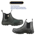 thumbnail image 3 of vangelo ASTM and CSA Approved Steel Toe Men Safety Boot ETHAN-1 Puncture and Toe Protection Non-Slip Black Size 13W, 3 of 5