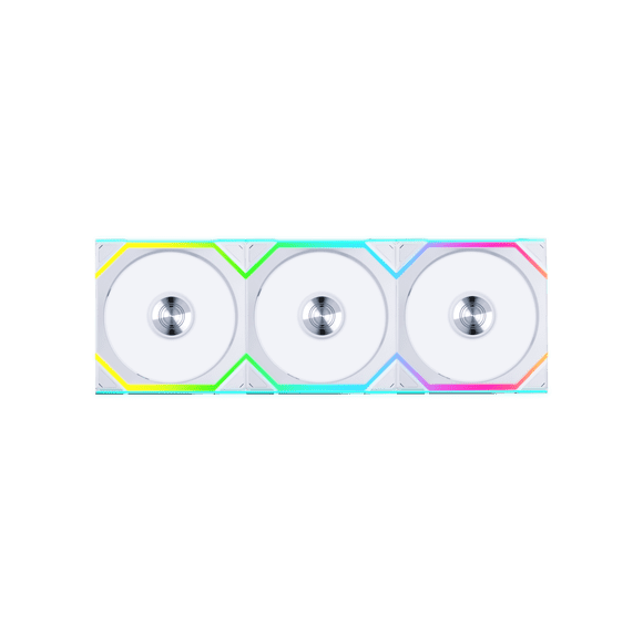 Lian-Li Ventilateur 12SL1W3W Ventilateur UNI SL 120 Sans Fil RVB 120mm Ventilateur 3 Pcs pk Blanc