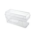 thumbnail image 4 of Abbracc 2 Tier Automatic Rolling Drink Storage Rack Can Dispenser Clear Canned Food Bins with Lid, 4 of 9