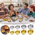 thumbnail image 1 of Vaidha Cooking Snack Seasoning Bowl With Handle, Golden Rice Bowl, Hot And Cold Wine Bowl, Stainless Steel Rice Wine Bowl, 1 of 2