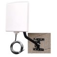 thumbnail image 1 of Outdoor Dual-Band WiFi Antenna Kit - 2.4GHz/5GHz Directional Panel with 16ft Cable, 1 of 5