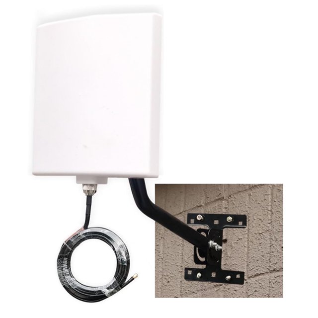 Outdoor Dual-Band WiFi Antenna Kit - 2.4GHz/5GHz Directional Panel with 16ft Cable