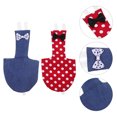 thumbnail image 3 of 2pcs Bowknot Designed Bird Diaper Decorative Pigeon Parrot Nappy Parakeet Nappy Clothes, 3 of 8