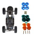 thumbnail image 4 of Ruiboury 4pack/lot 12mm Wheel Hub Adapter 5mm Thick For Axial Rock Racer AX90026 Crawler Desert Buggy Upgraded Silver, 4 of 6