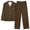 Coffee2, variant on Timegard Womens 2 Piece Pajamas Outfits Lapel V Neck Long Sleeve Button down Tops Elastic Waist Wide Leg Pants Loungewear Sets