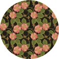 thumbnail image 1 of Ahgly Company Machine Washable Indoor Round Transitional Bakers Brown Area Rugs, 8' Round, 1 of 7