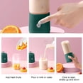 thumbnail image 4 of Leodye 1PCS Portable Wireless Electric Juicer Fully Automatic Juicer Cup Home Mini Fruit and Vegetable Extractor -7.28x2.76in, 4 of 6
