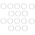 thumbnail image 2 of 100 Pcs Anneau de Connexion pour Lustre pour Usage DIY Acier Inoxydable Gris Clair, 2 of 9