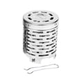 thumbnail image 2 of S SERENABLE Housse de Chauffage pour Réchaud de Camping Housse de Mini Chauffage pour Temps Froid Patio Extérieur Couvercle Argenté, 2 of 9