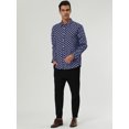 thumbnail image 4 of INSPIRE CHIC Chemise Habillée Ajustée pour Homme à Pois Imprimés à Manches Longues Boutonnée, 4 of 7