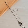 thumbnail image 4 of Long Handle Spoon Stainless Steel Mixing Ice Long Spoon Milkshake Spoon black, 4 of 8