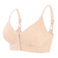 thumbnail image 1 of VEKDONE Woman's Solid Color Thin Style Ventilate Large Size Bra Without Steel Rim Beige 46/105, 1 of 6