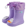 thumbnail image 1 of Djtdsds Kids Shoes Short Rain Boots for Kids Go To School Ankle Rainboot On Garden Boot Rubber Shoes Size:10, 1 of 3
